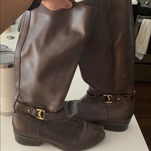 Ralph Lauren Brown Leather Boots